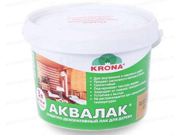 Лак по дереву для наружных работ Аквалак защитно-декоративный