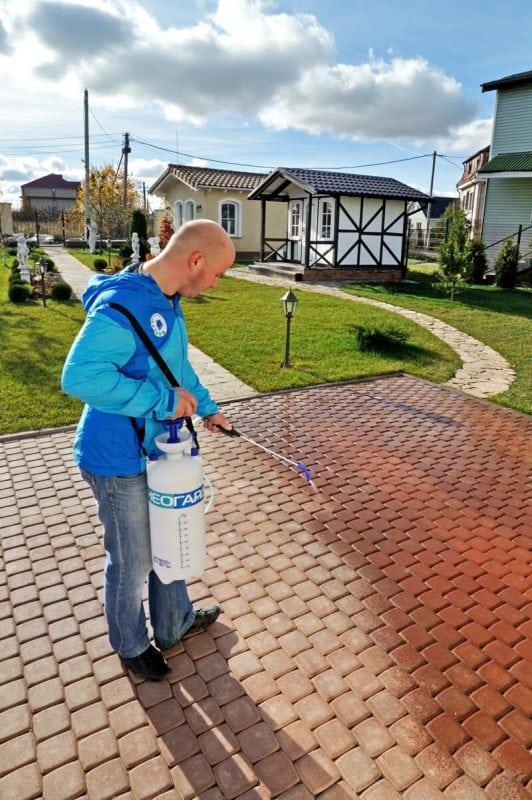 Обработка плитки пропиткой