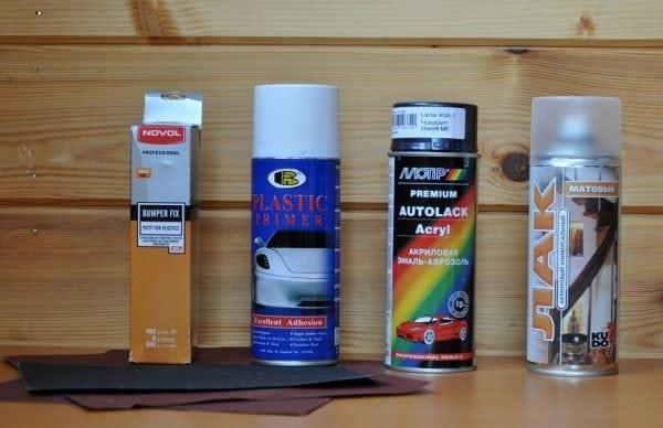 Выбор краски для пластика