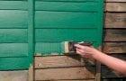 Покраска стен деревянного дома