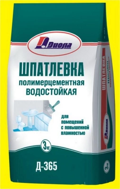 Полимерцементная водостойкая шпаклевка