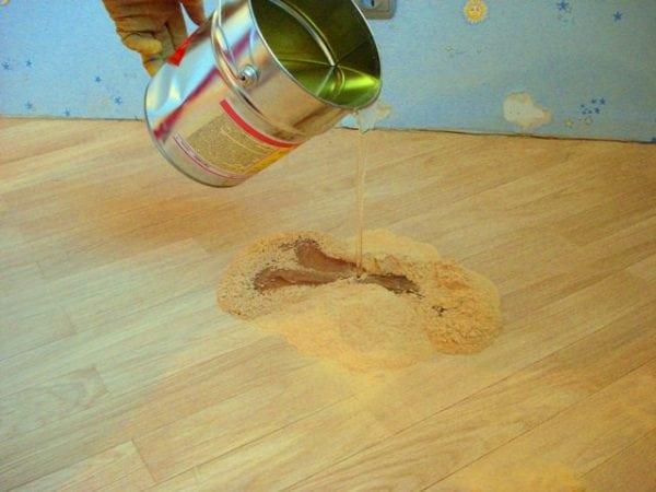 Самостоятельное приготовление шпаклевки из опилок
