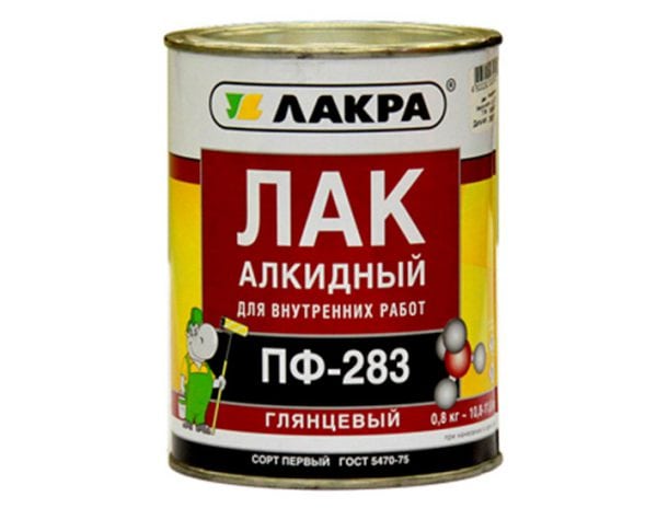 Лак для внутренних работ на основе алкидных смол