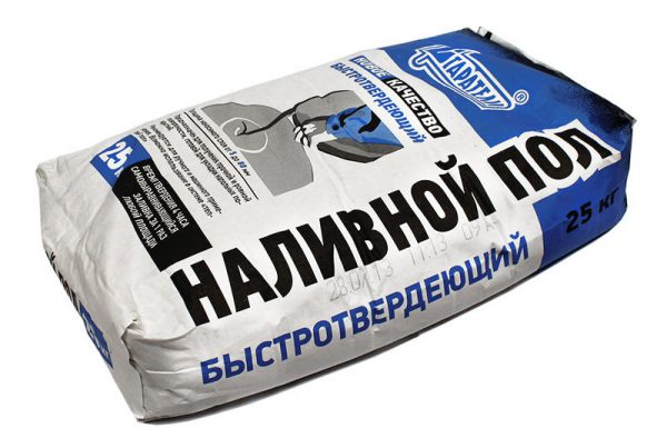 Быстротвердеющая смесь для устройства наливного пола