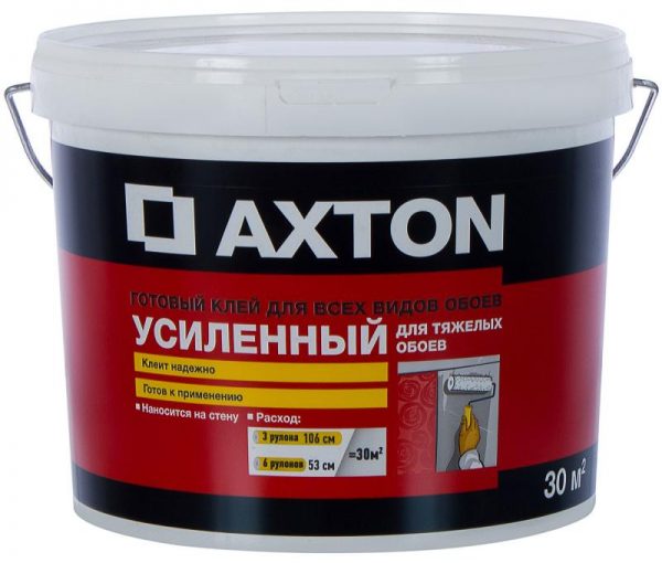 Готовый клеевой состав для тяжелых обоев Axton