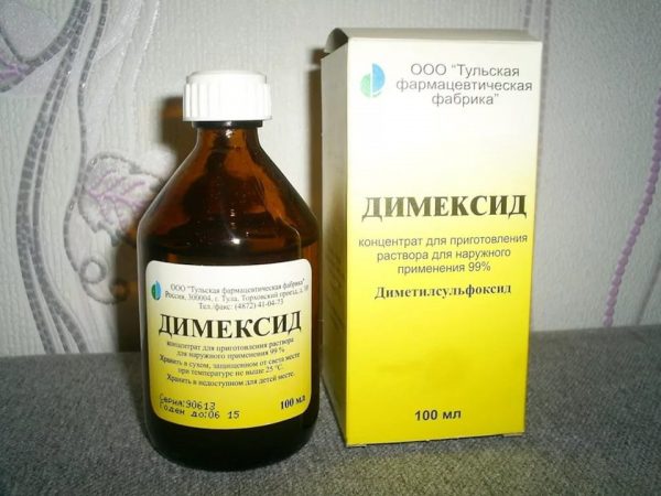 Пятна от Титана можно очистить Димексидом