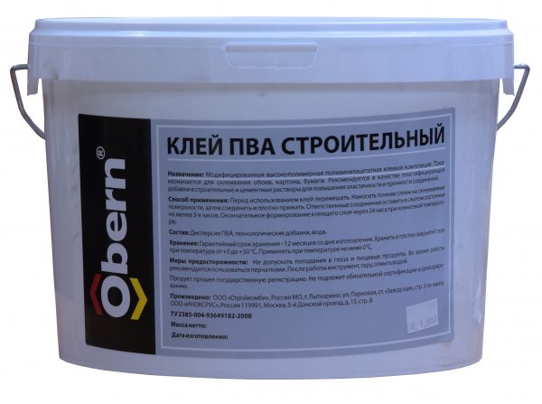 В состав клея помимо дисперсии ПВА входят модифицирующие добавки