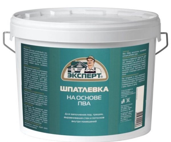 Шпатлёвка на основе ПВА