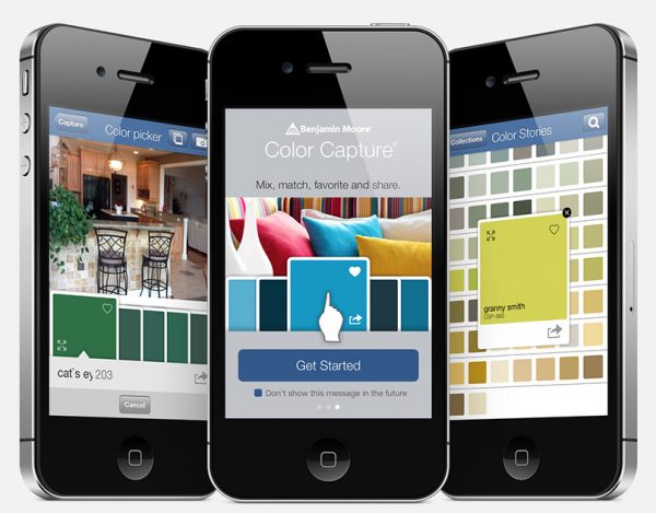Приложение Color Capture для подбора цветов по цветовым картам Benjamin Moore