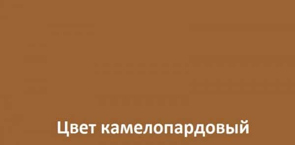 Камелопардовый цвет