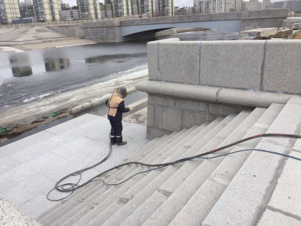Реставрация гранитных плит