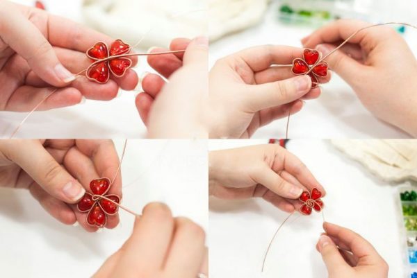 Изготовление цветка из проволоки