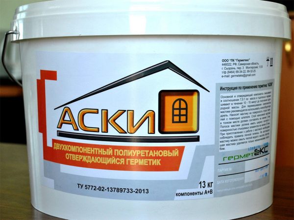Полиуретановый герметик для заделки межпанельных швов "Аски"
