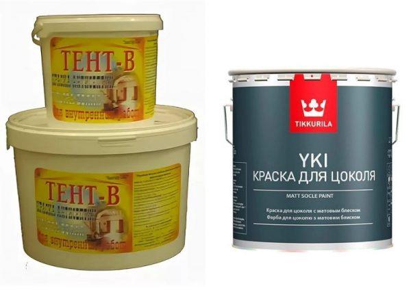 Краска-антисептик «Тент-В» и Tikkurila