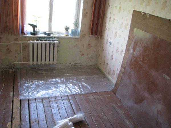 Старый пол в хрущевке