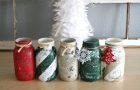 Крашенные банки из стекла