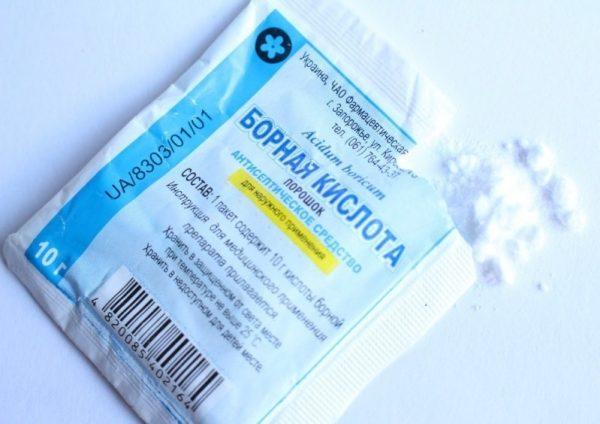 Борная кислота в пакетиках
