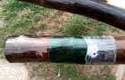 Защита столбов ПЭТ бутылками