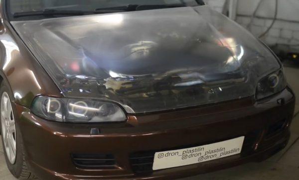 Прозрачный капот для автомобиля