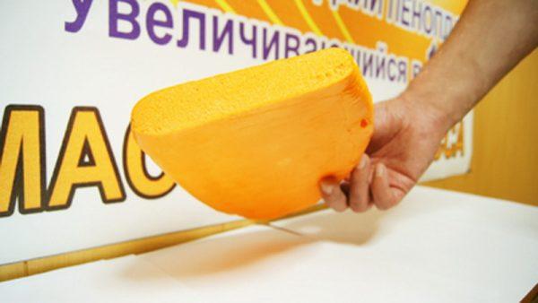 Пеномасса после затвердения