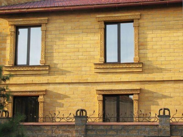 Облицовка фасада ракушечником