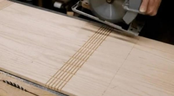 Изготовление пропилов для сгибания