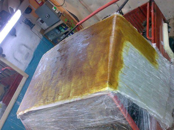 Пропитка стеклоткани полиэфирной смолой